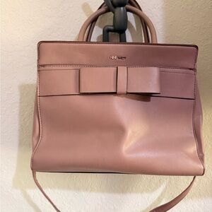 Nine West Mauve Bow Satchel